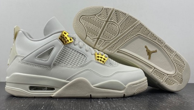 Air Jordan Retro 4 Grade AAA Metallic Gold